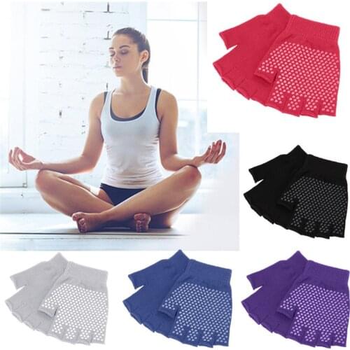 2019 Womens Gym Body Building Training Sports No-slip Yoga Pilates Gloves Workout New #A
