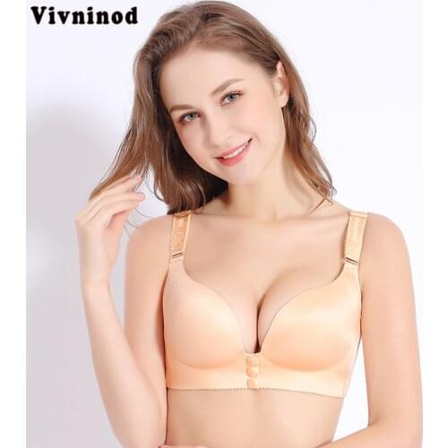 Female underwear Fertilizer and Sleep Exercise push up bra Receive parabreast vest bras for women Wireless big size bra 52E 120E