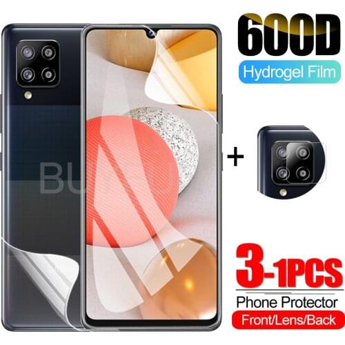 1-3PCS For Samsung Galaxy A42 5G Hydrogel Film Screen Protector Camera Protective Film For samsung a42 a 42 screen Lens film