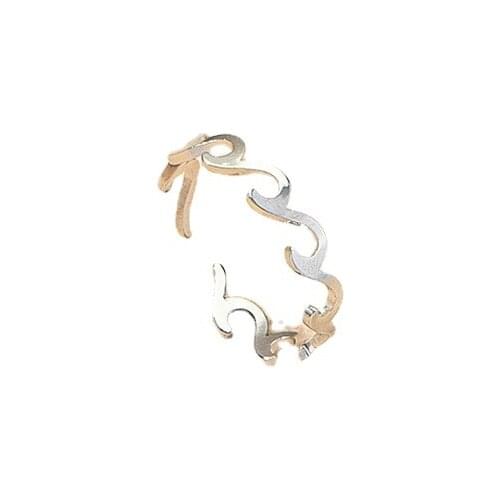 2021 Ins Trendy Rhodium Fire Frame Irregular Minimalism Finger Midi Rings Korean Fashion Women Party Jewelry