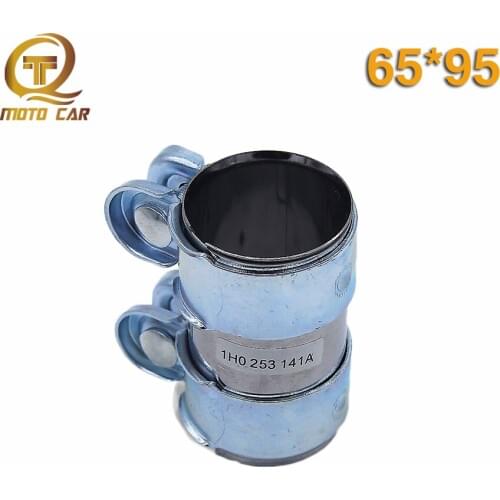 Auto Turbo Exhaust Muffler Clamp Exhaust Pipe Connect 65*95mm 1K0253141P 1854 891 For A5 A6 Q5 Q7 A4 A8 VW Golf Touareg