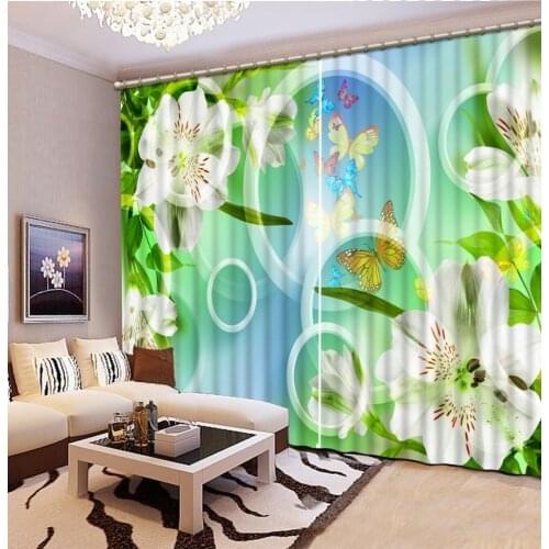 White curtains Luxury Living Room Curtains 3D Curtains For The Bedroom Kitchen Modern Window