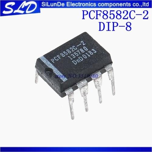 Free Shipping 5pcs/lot PCF8582C-2 PCF8582 8582C-2 DIP-8 new and original in stock