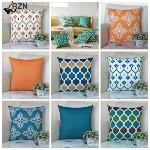 RZN Sofa Cushion Cover 45x45cm Throw Pillow Cover Decor Pillow Cases Thicken Waterproof Outdoor Single Side Printing
