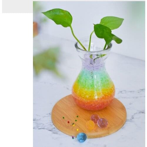 Deepbang Wholesale Eco-friendly Plant Decoration Crystal Soil Rainbow Jelly Magic Water Gel Ball Gel Beads used For Kids