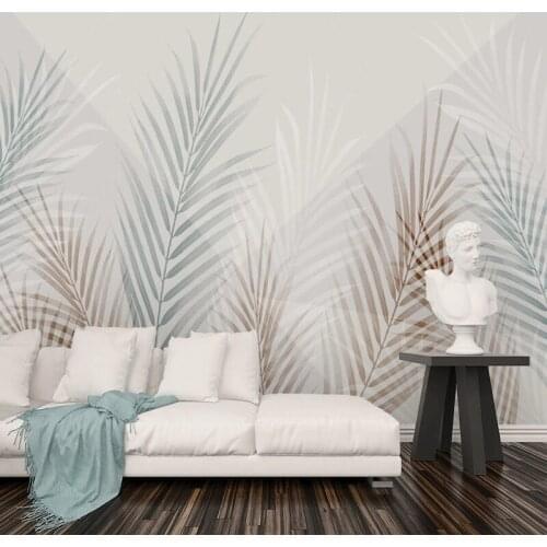 Custom Mural Wallpaper Modern 3D Creative Hand Painted Plant Background Wall Mural Living Room TV Sofa Bedroom Papel De Parede