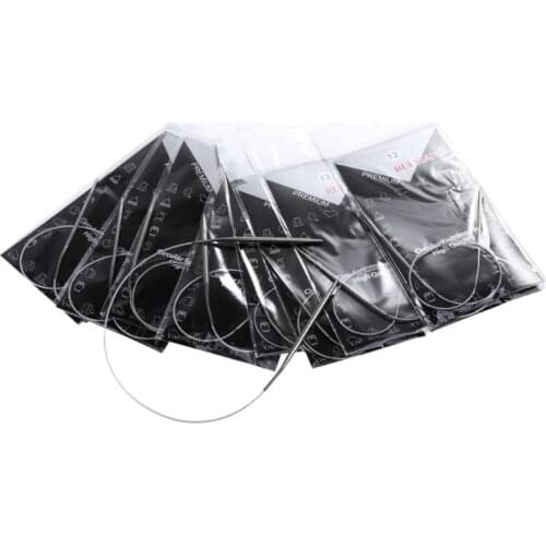 11pcs 17" 43cm Size 6-16 Stainless Circular Knitting Needles knitting kit sewing needles accessories dropshipping 2020