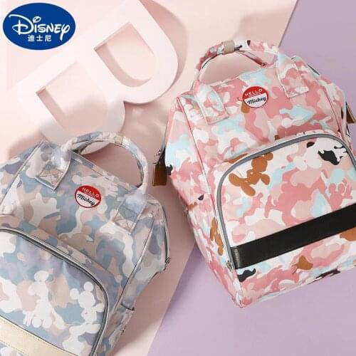 Disney Mickey Mommy Diaper Nappy Bag Multi Functional Large Capacity Waterproof Backpack Female Pregnant Woman Mother Baby Bag