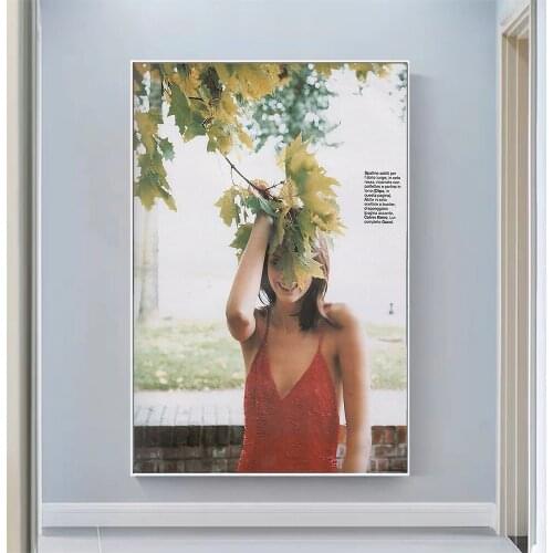 Silk Cloth Wall Poster Grazia Italy Febr. Sanja Scans Art Home Decoration Gift