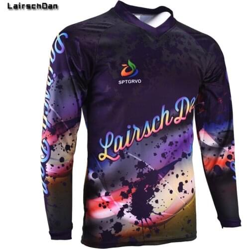 SPTGRVO LairschDan 2019 New Graffiti Mountain Downhill Jersey Bike DH RBX Clothes Motocross For Men Long Sleeve Cycling Jersey