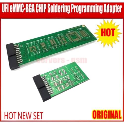NEW UFI eMMC - BGA Soldering Adapter / CHIP Programming Adapter(BGA169/153/186/162/221/254/529/100) for UFI-Box