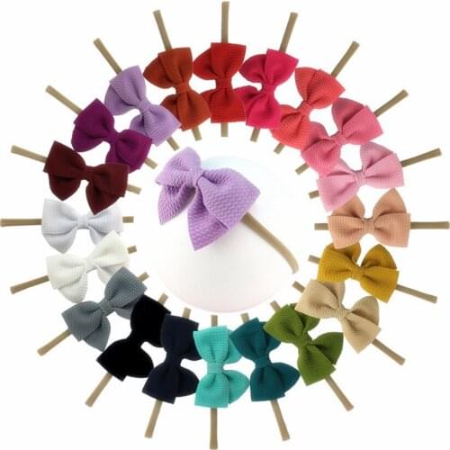 20Pcs 3.5" Baby Girls Headbands and Bows for Newborn Infant Toddler Photographic Accessories
