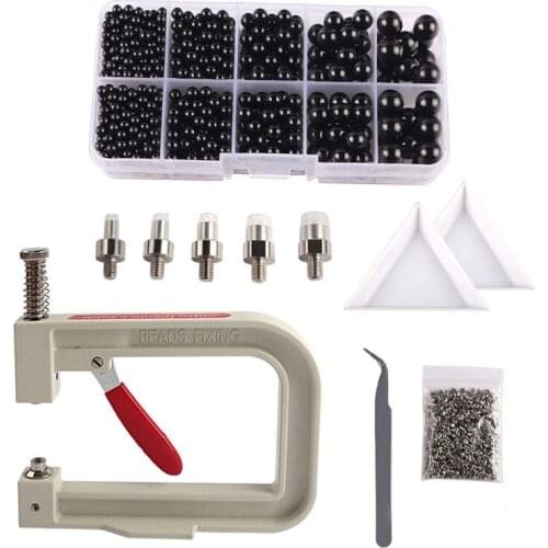 DIY Crafts Supplies Riveter of Pearl Setting Machine Beads for Decoration Clothes Bead Fixed Tool Accessories Kit