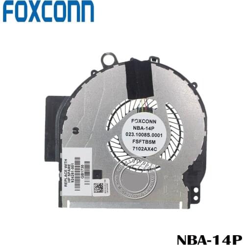 FOXCONN CPU COOLING FAN FOR HP Pavilion X360 14M 14M-BA011DX 924281-001 023.1008S.0011
