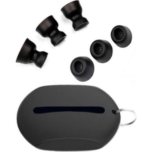 New Anti-slip Silicone Earbuds Cover Earphone Replacement Earplug In-Ear Eartips Black Protective Sleeve For Huawei Freebuds Pro