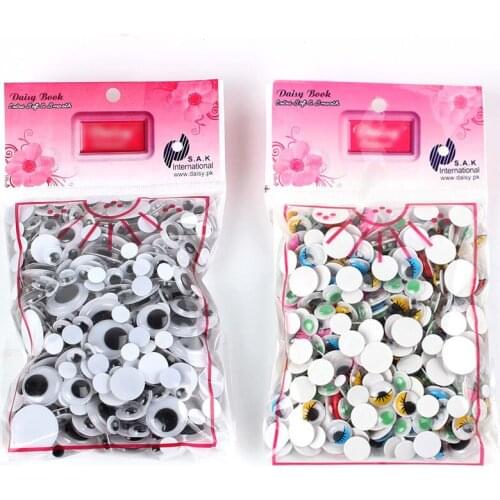 Plastic Eyeball wiggle Multicolor Black Baby Children Doll Eye DIY Accessory Adhesive Craft Material Handmade Toys