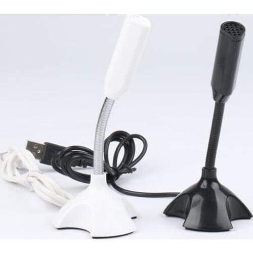 Adjustable USB Laptop Microphone Mini Portable Studio Speech Microphone Stand Mic With Holder for Desktop PC High Quality