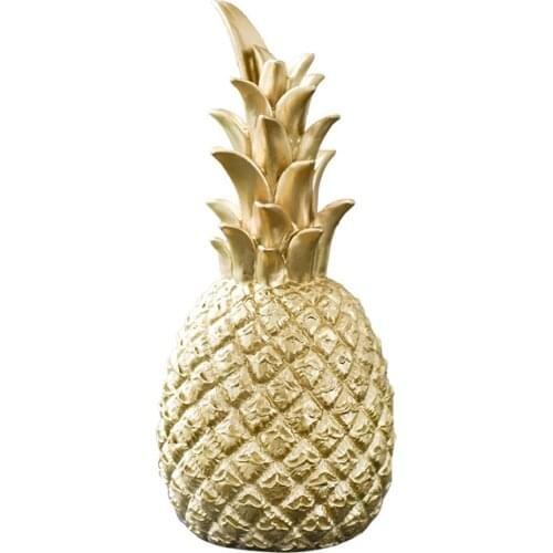 Nordic Light Luxury Resin Pineapple Creative Home Living Room Porch Model Room Soft Decoration Wedding Gift