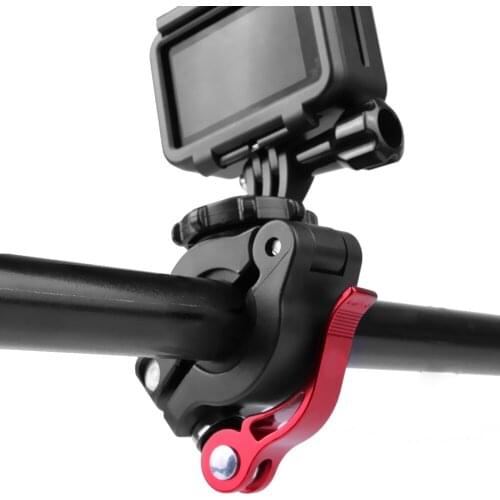 Sports Camera Universal Mountain Bicycle Clamp 360° Adjustable Bike Clips for Insta360 One R GoPro Osmo Action/Pocket