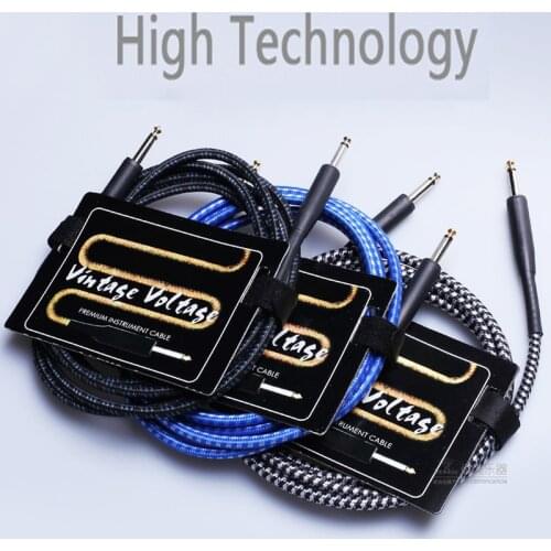 Lead guitar ballad electric box wooden musical instruments bass / electric guitar cable 3 m Guitar cable