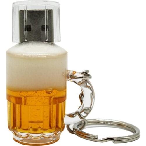 TEXT ME cool Beer mug style usb2.0 4GB 8GB 16GB pen drive USB Flash Drive creative 32GB Pendrive