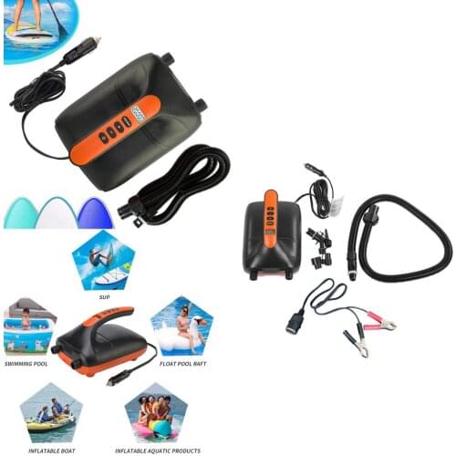 12V Electric Air Pump Intelligent 20PSI for Inflatables Stand Up Paddle Boards