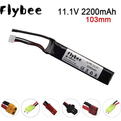 Water Gun Lipo Battery 3S 11.1V 2200mAh 35C Tamiya Connector AKKU Mini Airsoft BB Air Pistol Electric Toys RC Parts 11.1v Batter
