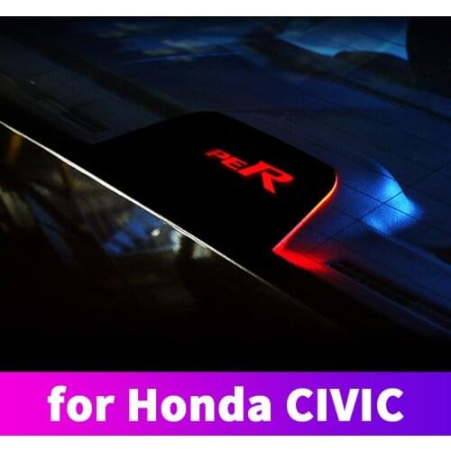 Rear brake glass brake projection translucent plate high brake light decoration modification For Honda Civic 2017 2018 2019 2020