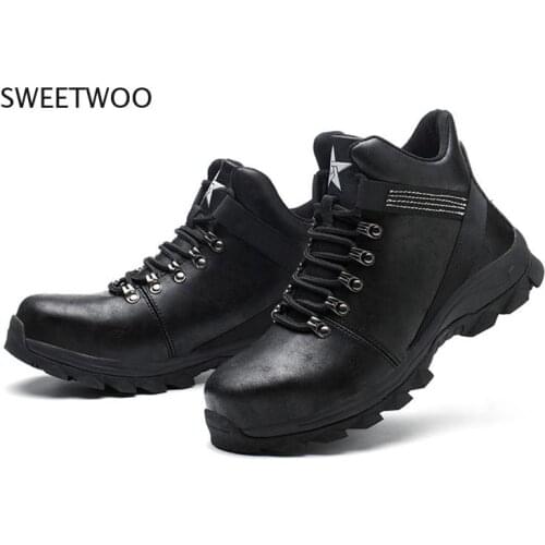 Winter Boots Men Safety Shoes Indestructible Work Shoes Puncture-Proof Work Sneakers Male Steel Toe Shoes Work Safety Boots 2020