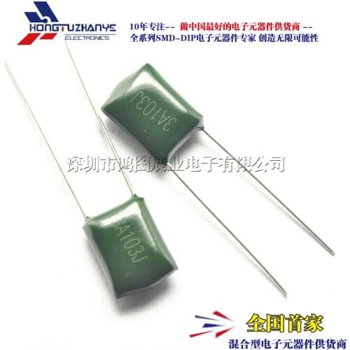 100PCS/LOT New 3A103J Polyester Capacitor 1KV 1000V 0.01UF 10NF