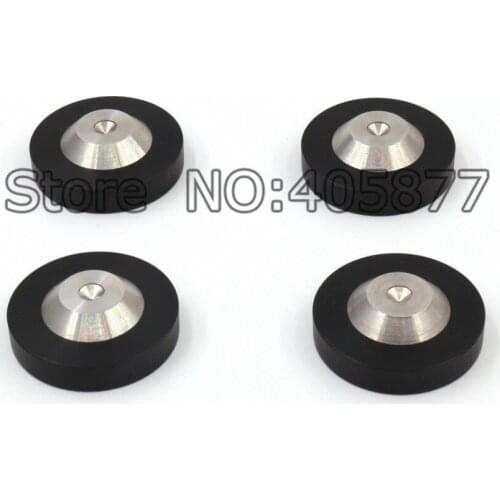 4 pcs Speaker AMP DAC CD Spike Base Pad Isolation Feet Improve Sound 49x13mm