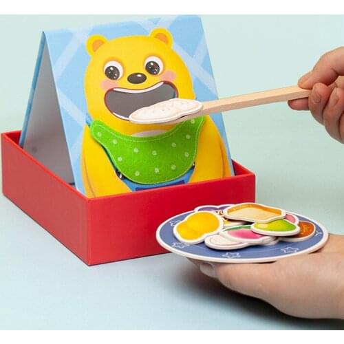 Montessori Parent-Child Interaction Play House Simulation Feeding Game Early Childhood Education Fine Motor Educational Toys
