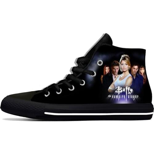 Buffy The Vampire Slayer TV Show Fashion Funny Casual Cloth Shoes High Top Lightweight Breathable 3D Print Men Women Sneakers