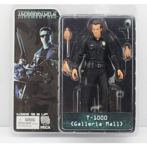 18cm Fashion NECA Toys Terminator 2 Action Figure T-1000 Galleria Mall Figure Toy