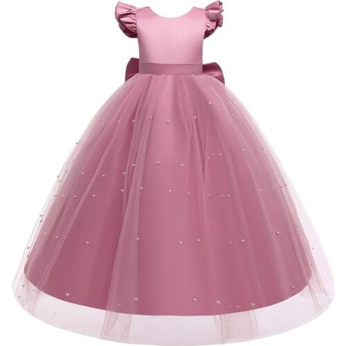 New Summer Long Dresses Girl Evening Dress Princess Dress For Girls Years Girl Child Wedding Ceremony Dress Birthday Party