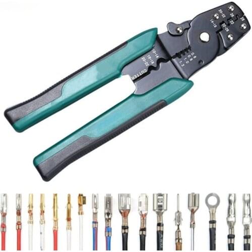 EUROP STYLE Crimping Tool Crimping Plier Wire Stripper Cutter Crimper WireTool 10-26AWG Quadrilateral Tube Bootlace Terminal