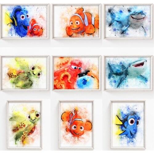 Full Square 5D DIY Diamond Painting Disney Finding Nemo Diamond Embroidery Diamond Mosaic Set Picture Of Rhinestones Handmade