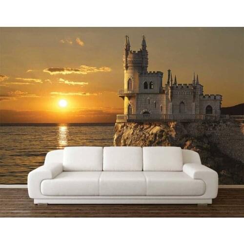 Custom 3D Photo Wallpaper Fantasy Castle Wall Mural Living Room Bedroom Vinyl Mural Waterproof Wallpaper Home Decor