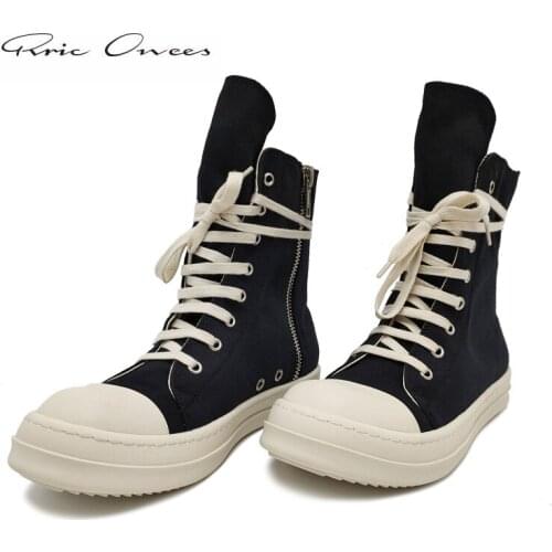 Original Shoes Rric Owens Womens Sneakers Mens Sneakers Shoes Streetwear Men Shoe Mens Casual Shoes Canvas Boots