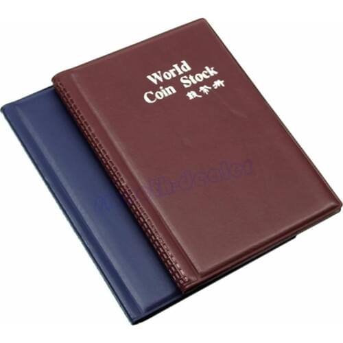 Russian Thermal Binding Coin Album 10 Pages Units Viscose Coin Holders Collection Book Cabinet Type 120 Trasparent Pockets-W110