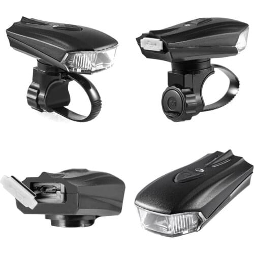Super Bright LED Front Safety Light Aluminum Body Water Proof Bicycle Light Quick Release Strap 240 Degree Side Light