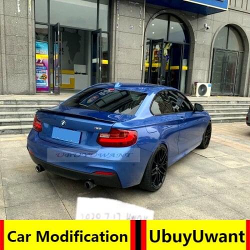 UBUYUWANT For BMW 2 Series F87 M2 F22 2014 2015 2016 2017+ Real Carbon Fiber MTC Style Rear Trunk Spoiler Lip Tail Trunk Wing