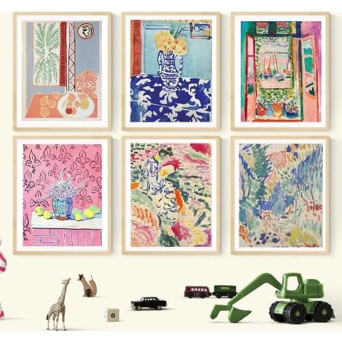 Vintage Poster Henri Matisse Retro Posters And Prints Abstract Landscape Wall Art Vintage Painting Pictures Home Decor