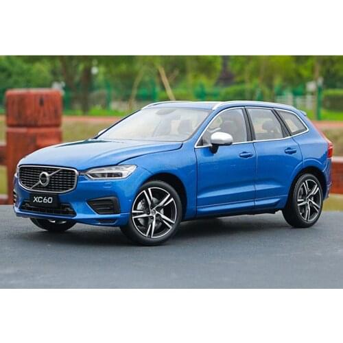 1:18 for ALL NEW Volvo XC60 SUV Sports Diecast Model CAR Blue/White kids Gift Collection Ornament Display Metal,Plastic,Rubber