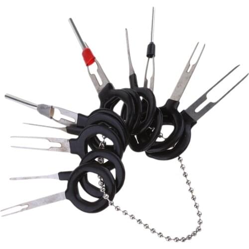 11Pieces Car Terminal Removal Key Tool Wiring Connector Extractor Puller Release Pin