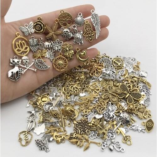 20pcs Mixed Vintage Metal Animal Birds Charms Beads DIY Bracelet Pendant Neacklace Accessories For Jewelry Making Findings
