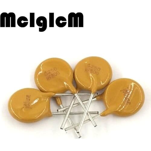 20pcs, DIP Resettable Fuse 0.8A 250V,PTC Resettable Fuses, fuse 250V 800mA