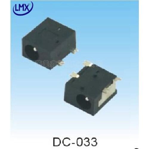 30pcs/lot DC-033 DC power outlet DC seat DC033 patch 4 feet 3.5*1.3