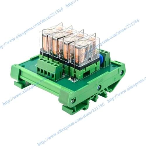 4 Channel 24V 16A Relay Module for driver board output Omron relay G2R-1-E Omron