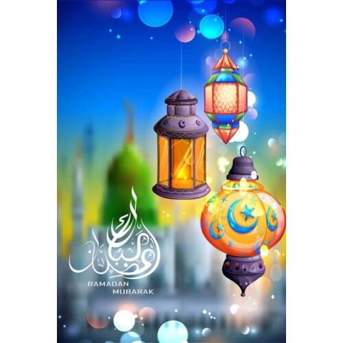 ARMYQZ5D DIY Diamond Embroidery Diamond Painting Cross Stitch Islam Muslim Holy Mosque Wall Decoration Holiday Gift